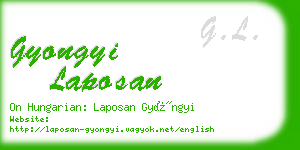 gyongyi laposan business card